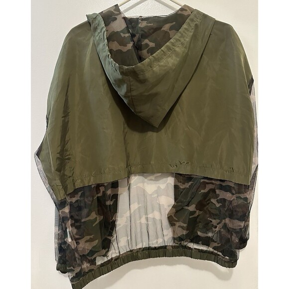 Wowo Zipper Up Camoflauge Sheer Mesh Jacket Size 2XL Women’s Hooded - Picture 4 of 7